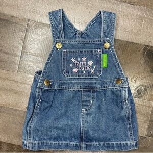 John Deere Farm Cutie Denim Overall size 0/3